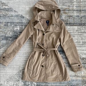 GAP Hooded trench coat
